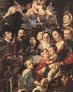 Jacob Jordaens Self-portrait among Parents, Brothers and Sisters Germany oil painting artist